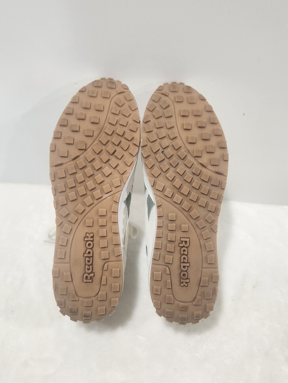 Reebok Drive Leather Suede Ortholite Chalk Green Sneaker Shoes Womens 10 - Picture 12 of 13